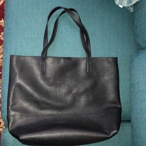 Sole Society- large black unlined tote